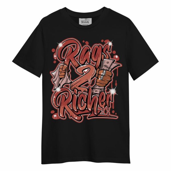 Dune Red 13s Shirt - Rag 2 Rich Graphic Unisex Shirt Matching Jordan Shirt Jezsport.com