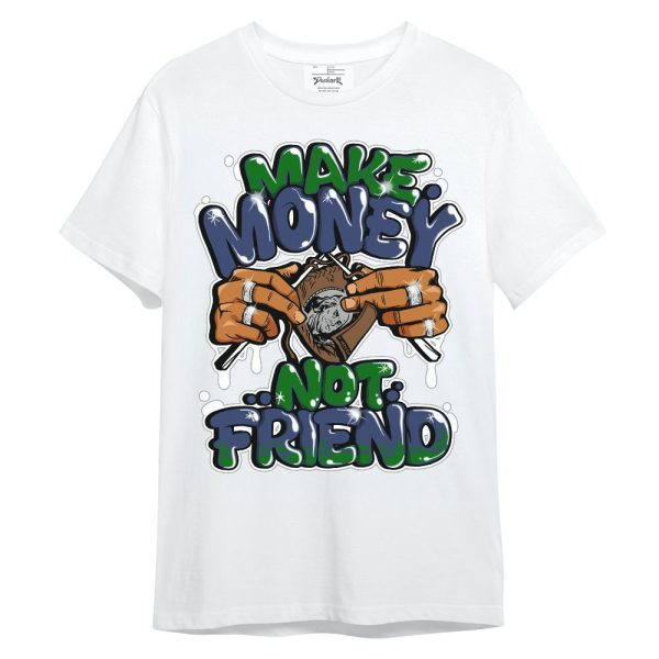 Midnight Navy 13s Shirt - Make Money Not Friend Graphic Unisex Shirt Matching Jordan Shirt Jezsport.com