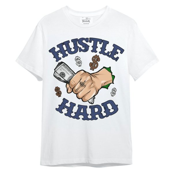 Midnight Navy 13s Shirt - Hustles Hard! Unisex Shirt Matching Jordan Shirt Jezsport.com