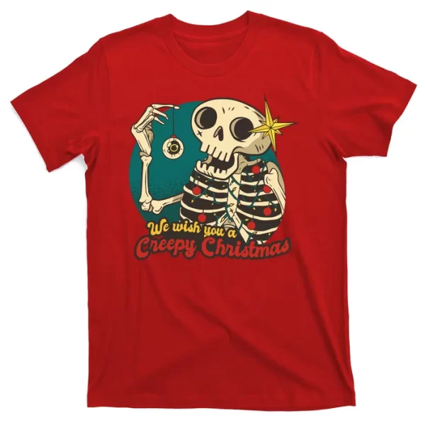 We Wish You A Creepy Christmas T Shirt For Men, Christmas Shirt For Girl Jezsport.com