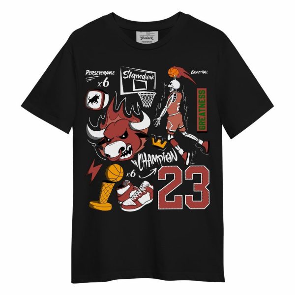 Dune Red 13s Shirt, 23 Doodle Basketball Legend Skeleton Unisex Shirt Matching Jordan Shirt Jezsport.com