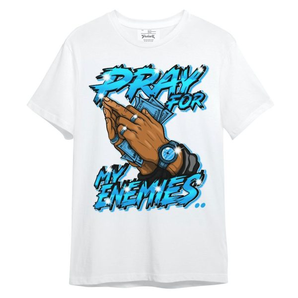 Black University Blue 2022 13s Shirt - Prayed For Enemies Graphic Unisex Shirt Matching Jordan Shirt Jezsport.com