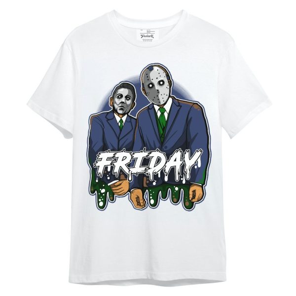 Midnight Navy 13s Shirt - Friday Halloween Graphic Unisex Shirt Matching Jordan Shirt Jezsport.com