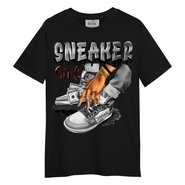 Metallic Silver 14s Shirt, SNEAKER Girl Money Drip Unisex Shirt Matching Jordan Shirt Jezsport.com