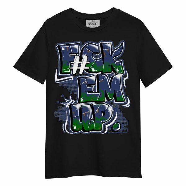 Midnight Navy 13s Shirt - F#ck Em Graphic Unisex Shirt Matching Jordan Shirt Jezsport.com