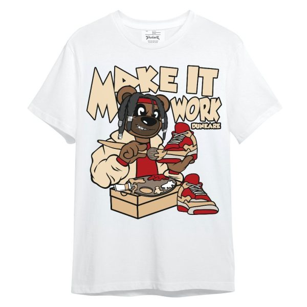 Dunk Low Strawberry Waffle Shirt - Pull It Off Bear Unisex Shirt Matching Jordan Shirt Jezsport.com