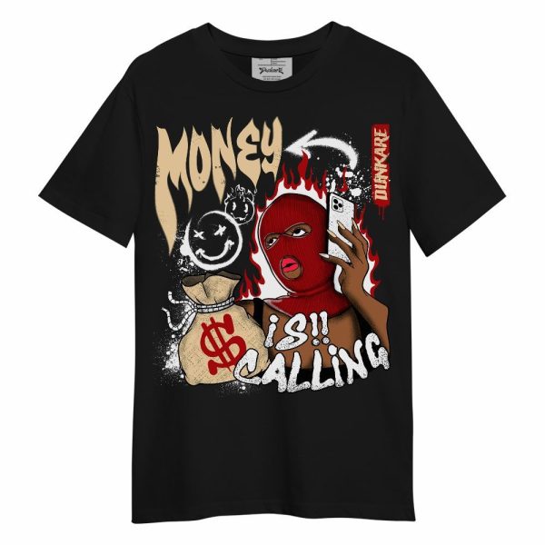 Dunk Low Strawberry Waffle Shirt, Money Is Calling Graphic Unisex Shirt Matching Jordan Shirt Jezsport.com