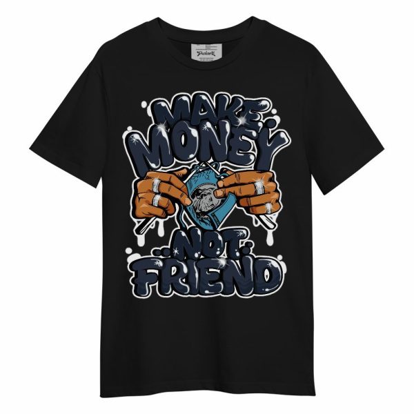 Retro Obsidian 13s Shirt - Make Money Not Friend Graphic Unisex Shirt Matching Jordan Shirt Jezsport.com