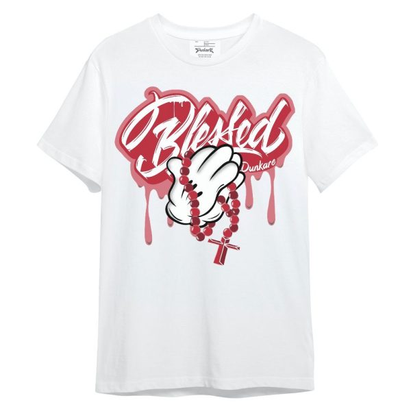 Red Flint 13s Shirt, God Blessed Drip Unisex Shirt Matching Jordan Shirt Jezsport.com