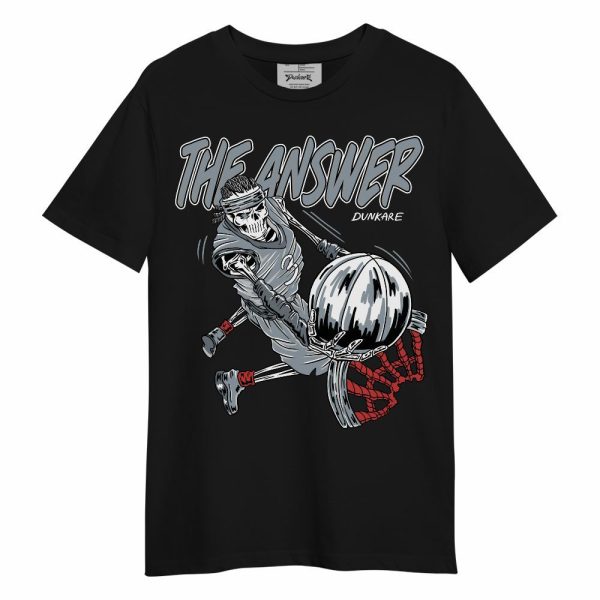 Wolf Grey 13s Shirt - The Answer Skeleton Unisex Shirt Matching Jordan Shirt Jezsport.com