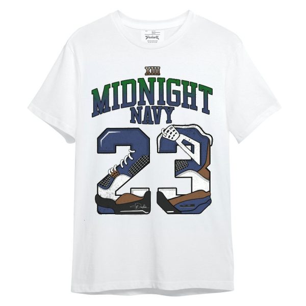 Midnight Navy 13s Shirt, Number 23 4s Unisex Shirt Matching Jordan Shirt Jezsport.com