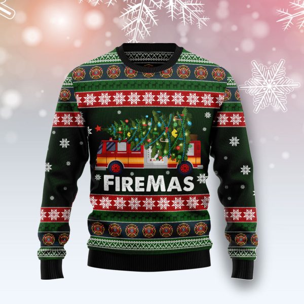 Firefighter Firemas Ugly Christmas Sweater, Christmas Gift Jezsport.com