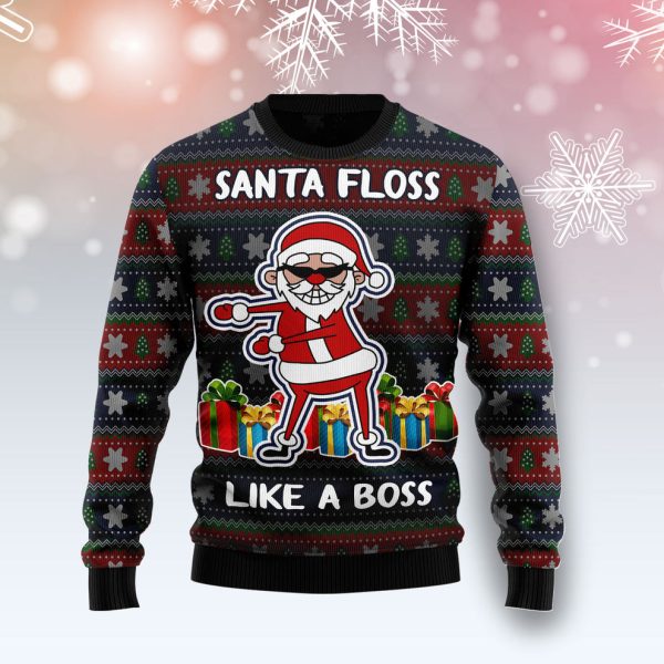 Santa Floss Ugly Christmas Sweater, Christmas Gift Jezsport.com