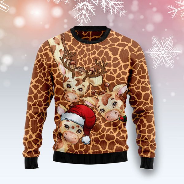 Giraffe Funny Ugly Christmas Sweater, Christmas Gift Jezsport.com