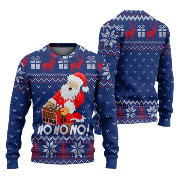 Ho Ho No Ugly Christmas Sweater For Men & Women Christmas Gift Sweater Jezsport.com