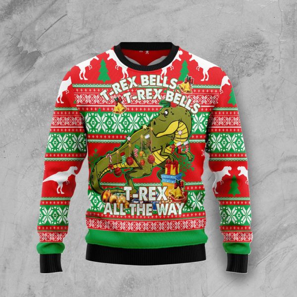 T-rex Tree Christmas Ugly Christmas Sweater , Christmas Gift Jezsport.com