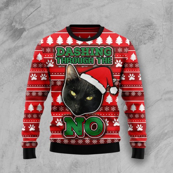 Black Cat Ugly Christmas Sweater , Christmas Gift Jezsport.com