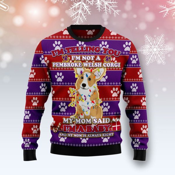 Pembroke Welsh Corgi Baby Christmas Ugly Christmas Sweater , Christmas Gift Jezsport.com