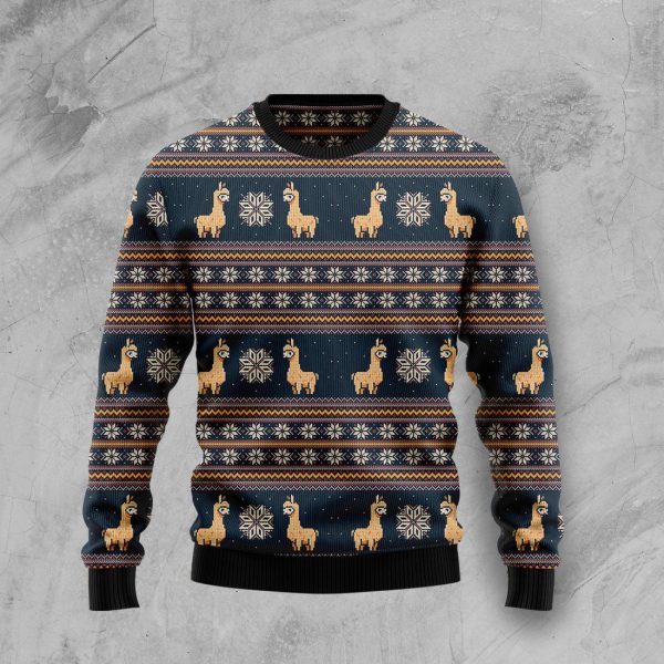 Amazing Llama Ugly Christmas Sweater, Christmas Gift Jezsport.com