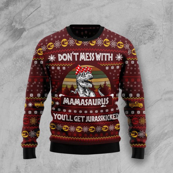 Dinosaur Mom Ugly Christmas Sweater , Christmas Gift Jezsport.com