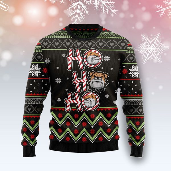 Bulldog Ho Ho Ho Ugly Christmas Sweater , Christmas Gift Jezsport.com