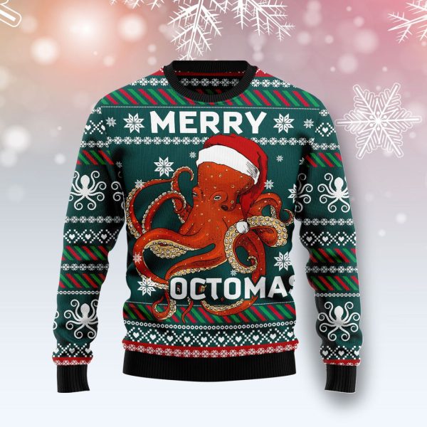 Merry Octomas Ugly Christmas Sweater , Christmas Gift Jezsport.com