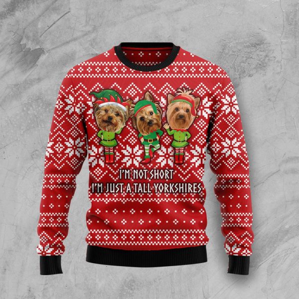 Yorkie Not Short Ugly Christmas Sweater , Christmas Gift Jezsport.com