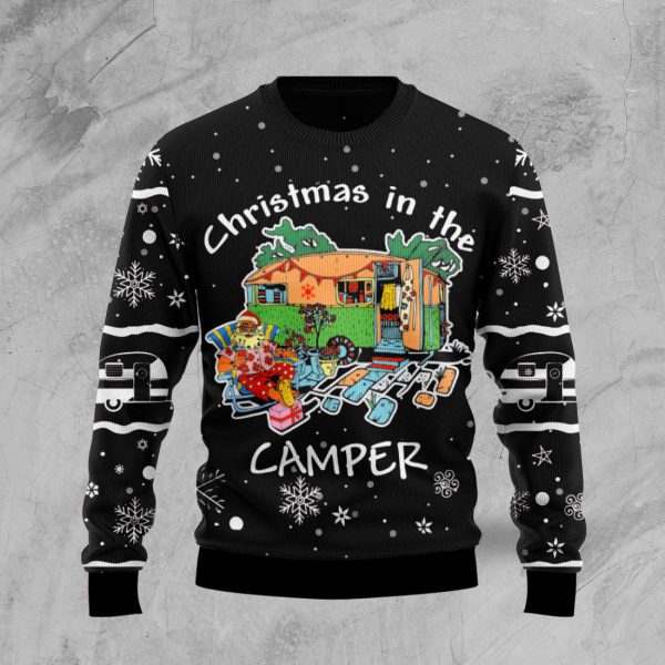 Santa Camping Ugly Christmas Sweater , Christmas Gift Jezsport.com