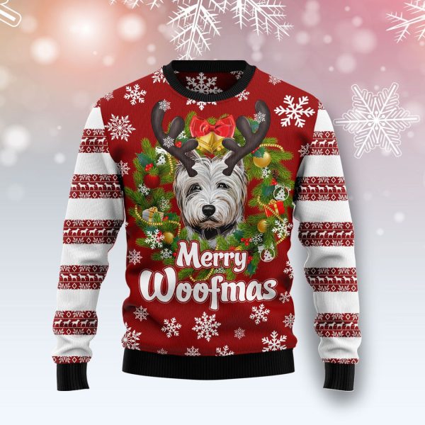 West Highland White Terrier Woofmas Ugly Christmas Sweater , Christmas Gift Jezsport.com