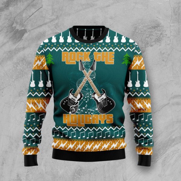 Guitar Rock The Holiday Ugly Christmas Sweater , Christmas Gift Jezsport.com