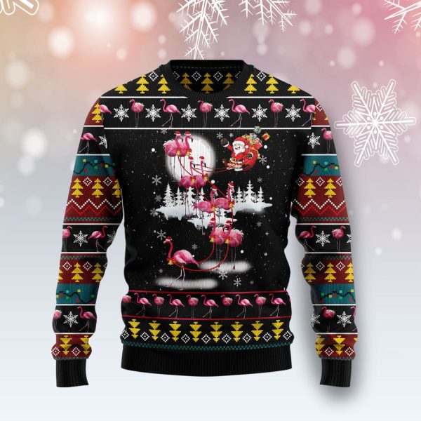 Flamingo Reindeer Ugly Christmas Sweater , Christmas Gift Jezsport.com