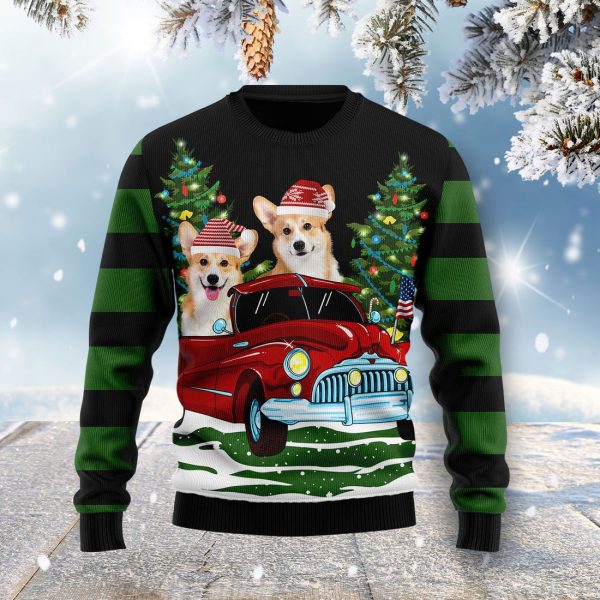 Merry Christmas Pembroke Welsh Corgi Ugly Christmas Sweater , Christmas Gift Jezsport.com