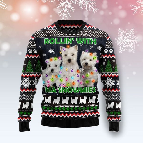 West Highland White Snowmies Ugly Christmas Sweater , Christmas Gift Jezsport.com