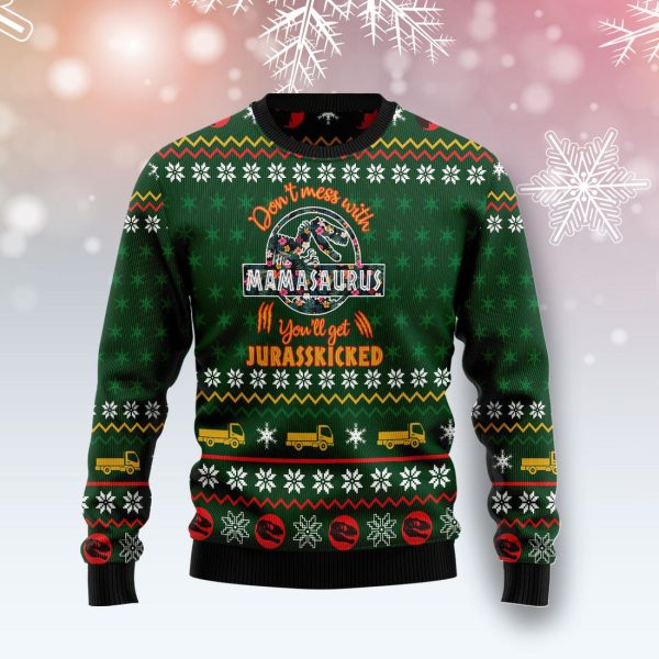 Mamasaurus Ugly Christmas Sweater , Christmas Gift Jezsport.com