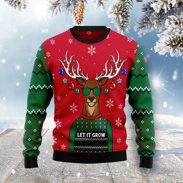 Let It Glow Ugly Christmas Sweater , Christmas Gift Jezsport.com