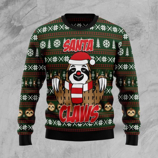 Sloth Santa Claws Ugly Christmas Sweater, Christmas Gift Jezsport.com