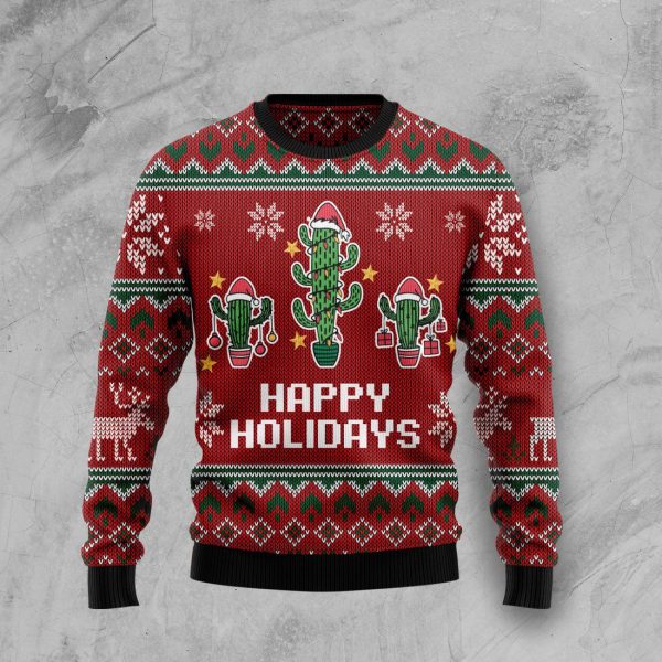 Christmas Cactus Ugly Christmas Sweater , Christmas Gift Jezsport.com