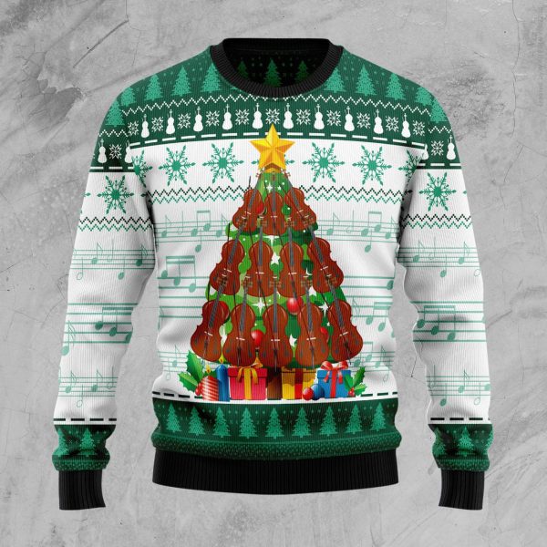 Cello Pine Tree Ugly Christmas Sweater , Christmas Gift Jezsport.com