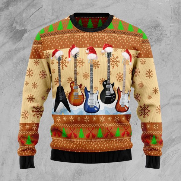 Guitar Xmas Ugly Christmas Sweater , Christmas Gift Jezsport.com