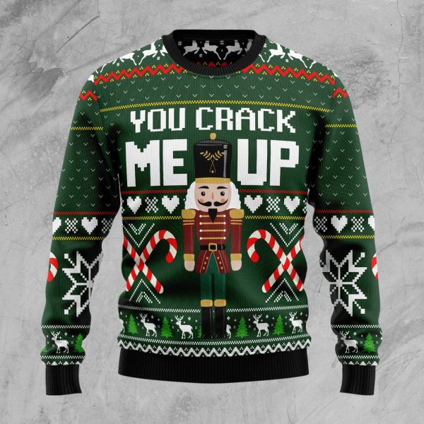 You Crack Me Up Nutcracker Ugly Christmas Sweater , Christmas Gift Jezsport.com