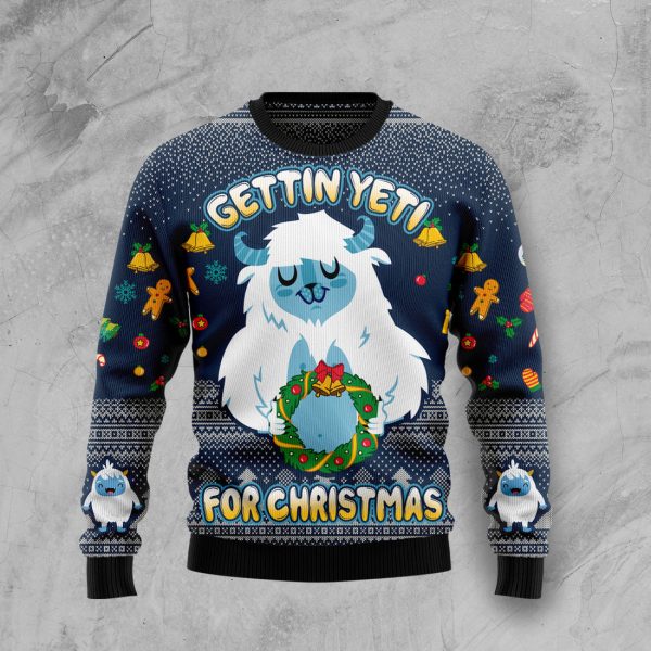 Gettin' Yeti for Christmas Ugly Christmas Sweater, Christmas Gift Jezsport.com