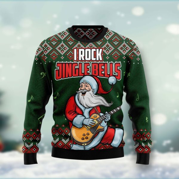 I rock Jingle Bells Ugly Christmas Sweater, Christmas Gift Jezsport.com