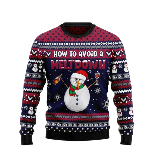 Snowman Ugly Christmas Sweater For Men & Women Christmas Gift Sweater Jezsport.com