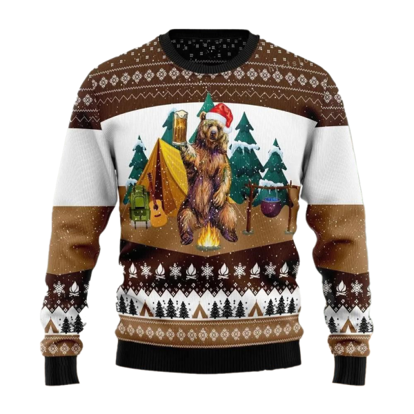 I Hate People Bear Ugly Christmas Sweater For Men & Women Christmas Gift Sweater Jezsport.com