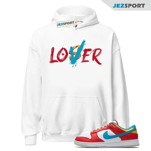 Loser Lover Hoodie Match Dunk Low LeBron James Fruity Pebbles, DH8009-600 Matching Sneaker Hoodie