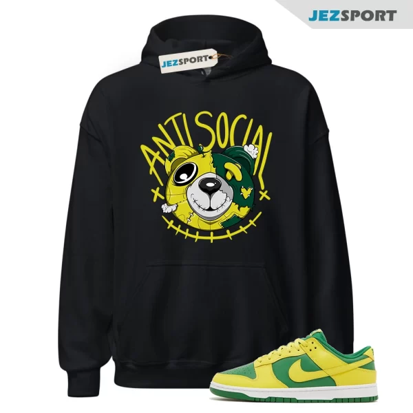 Atsc Head Ber Hoodie Match Dunk Low Reverse Brazil, DV0833-300 Matching Sneaker Hoodie