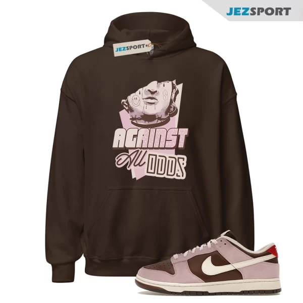 All Odds Hoodie Brown to Match Dunk Low Neapolitan HM0987-200 Matching Sneaker Hoodie