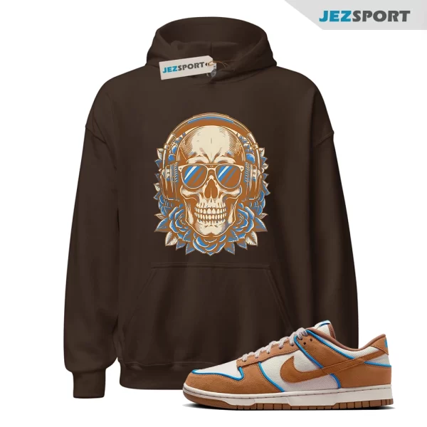 Deadstock Sneaker Hoodie Brown to Match Dunk Low Light British Tan FN5825-100, Matching Sneaker Hoodie