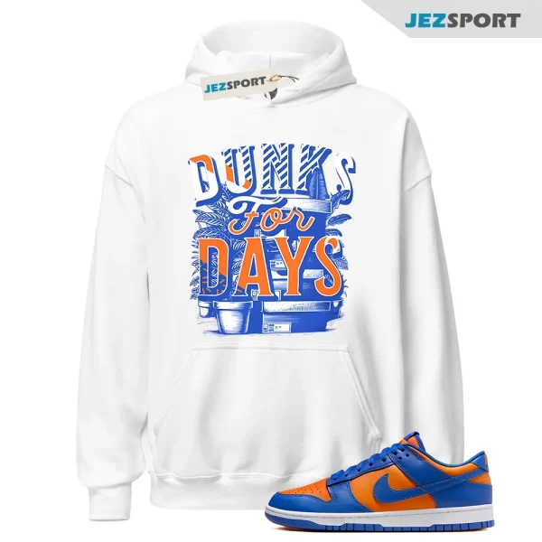 Stacked Sneaker Hoodie to Match Dunk Low Knicks, DV0833-800 Matching Sneaker Hoodie