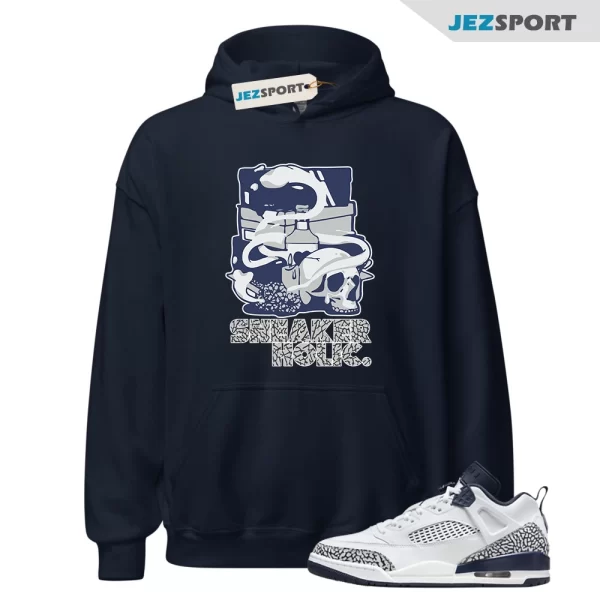 Sneaker Holic Hoodie to Match Jordan Spizike Low Obsidian FQ1759-104, Matching Sneaker Hoodie